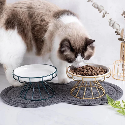 SereniBowl - Keramische Verhoogde Kattenvoerbak