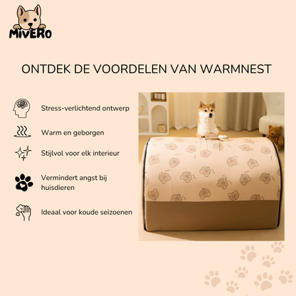 WarmNest - Verhoogd Veiligheids Hondenbed