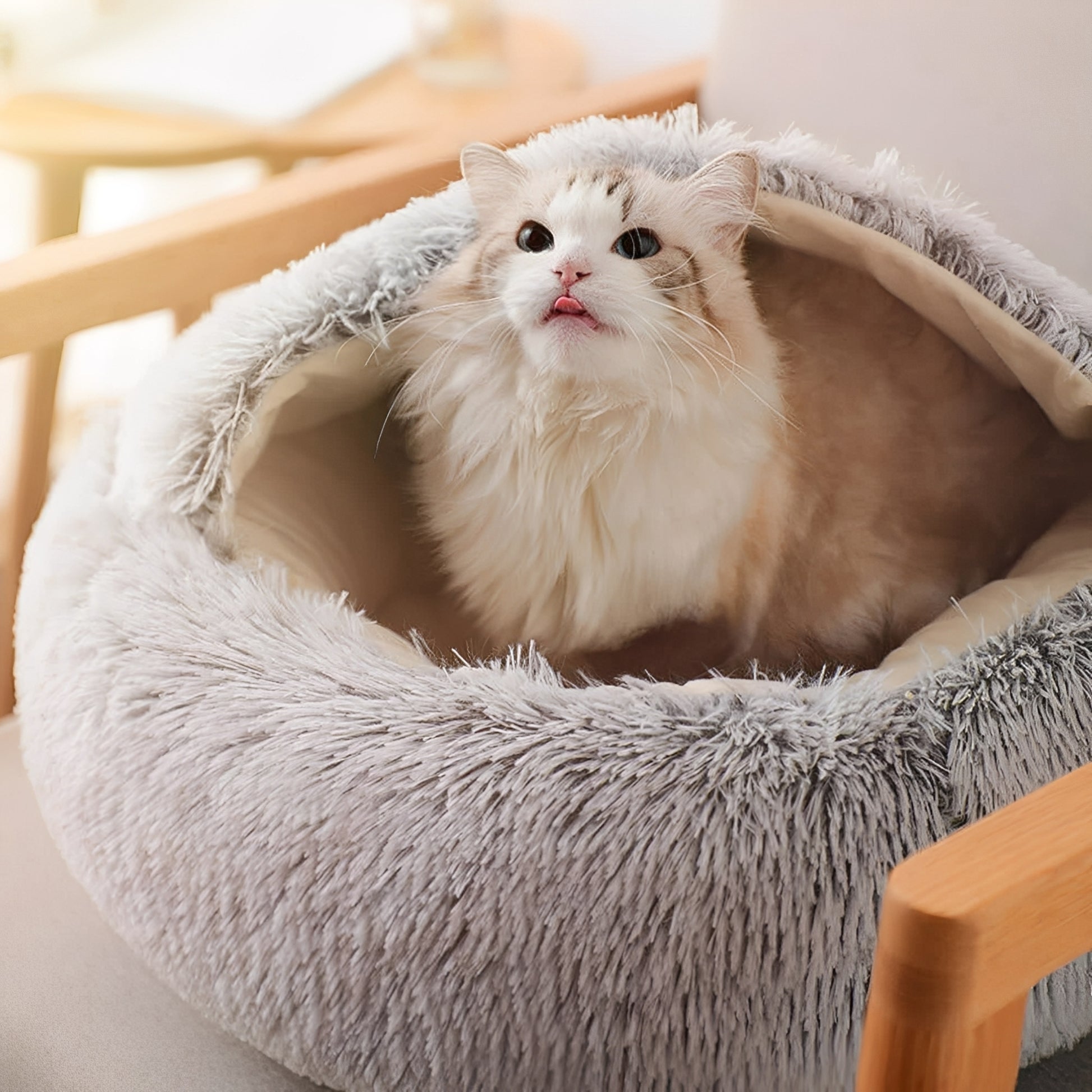 CozyCave - Holvormig Hypoallergeen Huisdierenbed