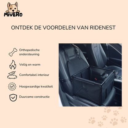 RideNest - Veilige Verhoogde Hondenzit