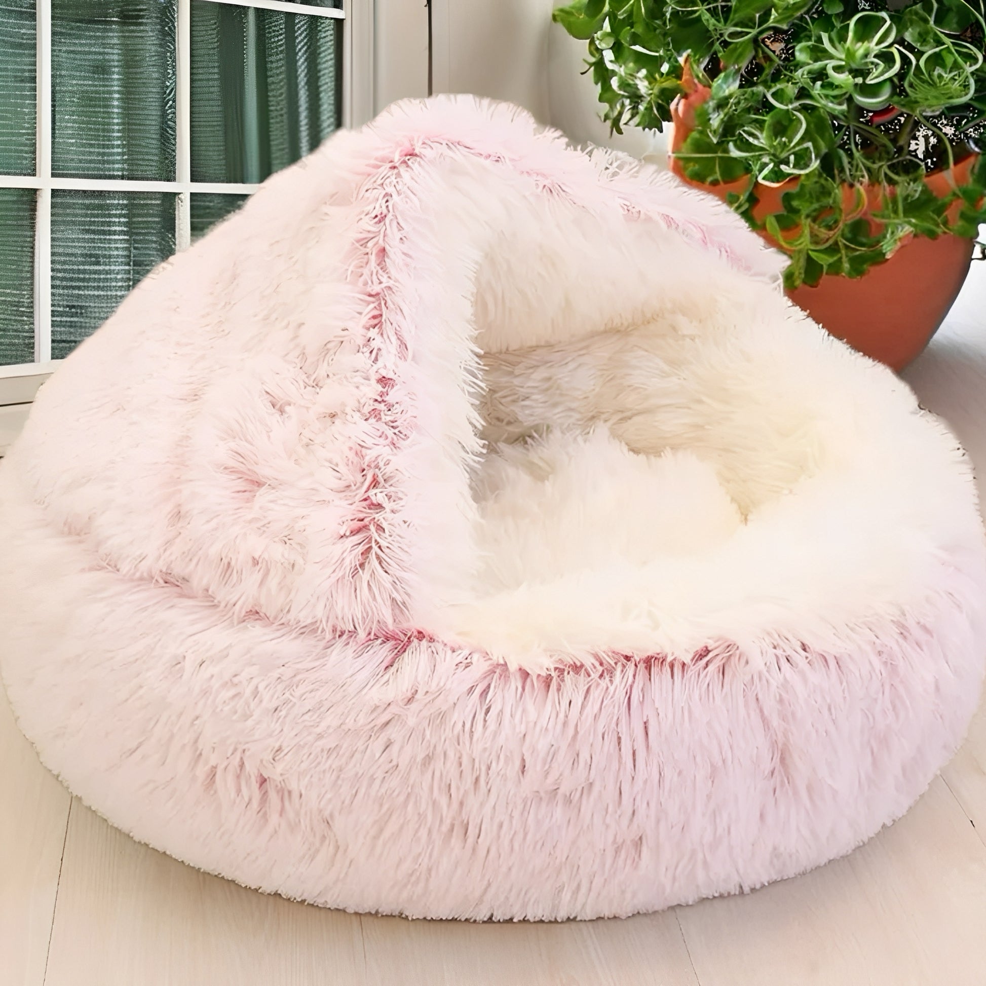 CozyCave - Holvormig Hypoallergeen Huisdierenbed