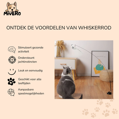 WhiskerRod - Verstelbare Hengel Kattenspeeltje