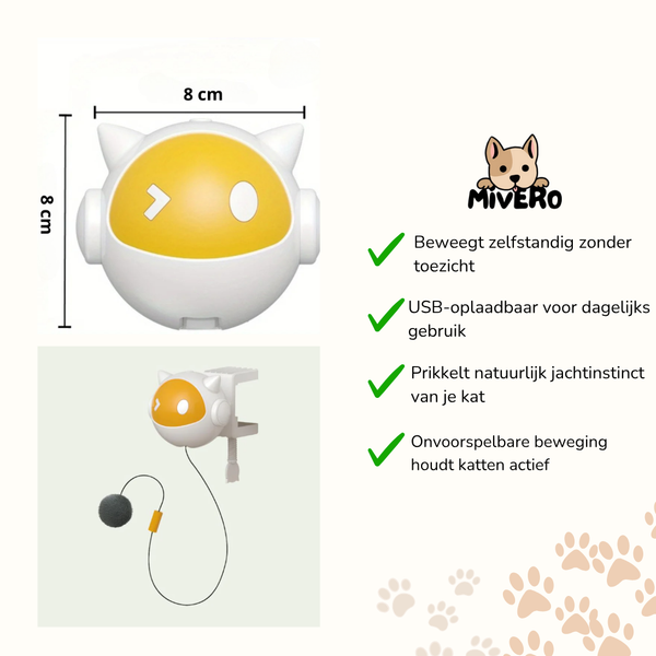 KittyBounce -  Interactieve Oplaadbare Kattenbal