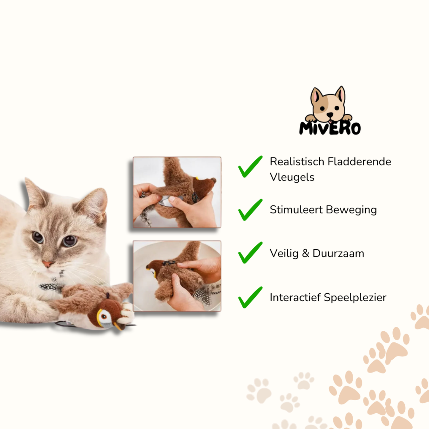 ChirpFly - Interactief Fladderend Kattenspeeltje