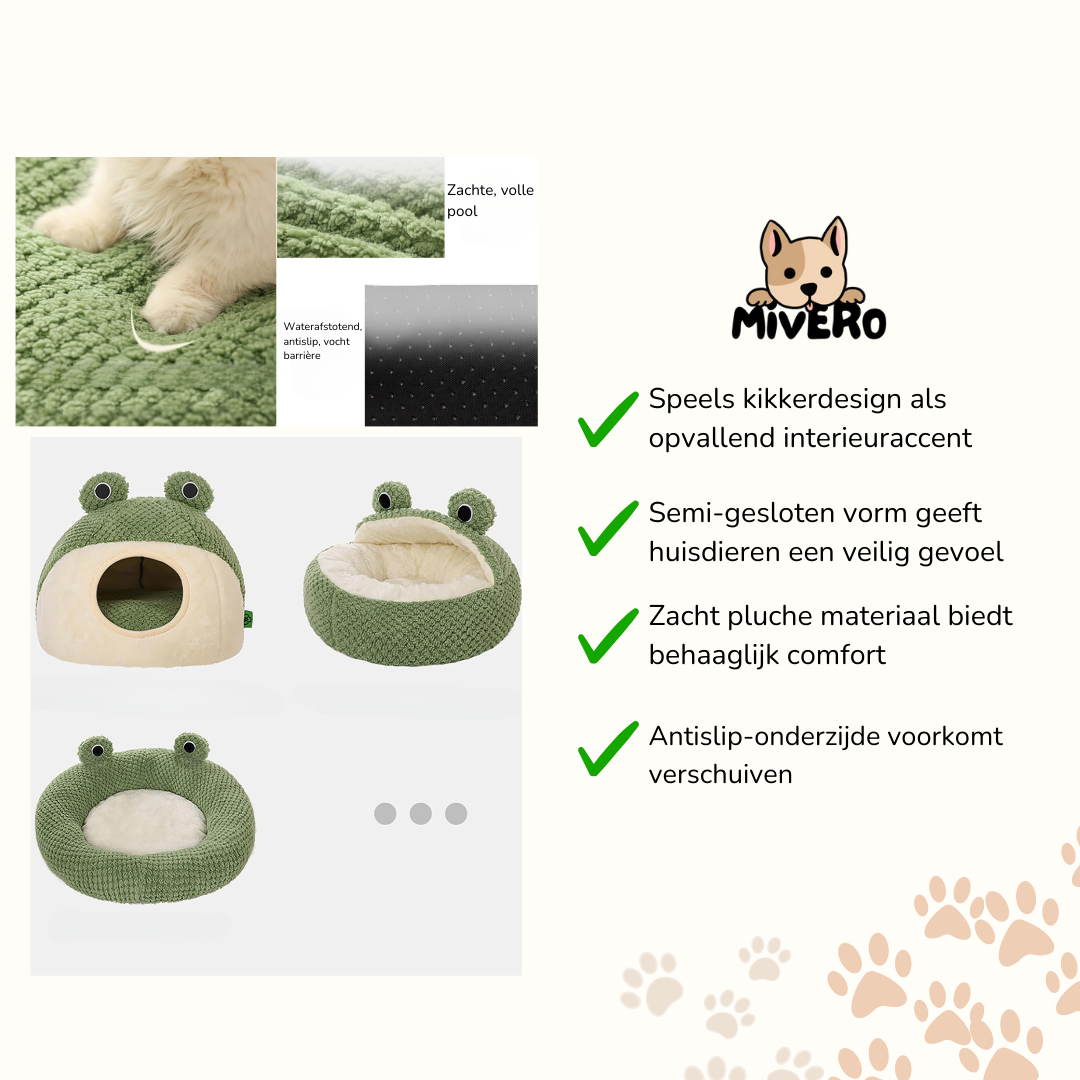 WarmCroak -  Pluche Antislip Huisdierenbed