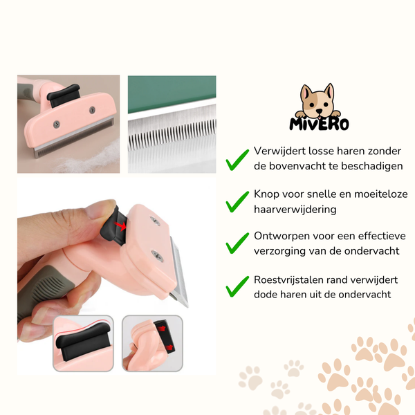 ShedXpert -  Ergonomische Deshedding Borstel