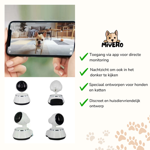 GuardiPet - WiFi Nachtzicht Huisdiercamera