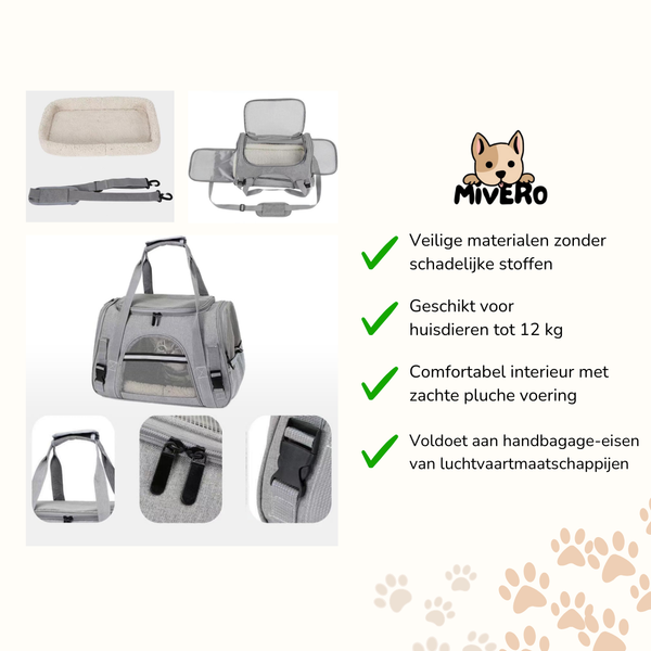 PawVoyage - Comfortabele Reis Hondentas
