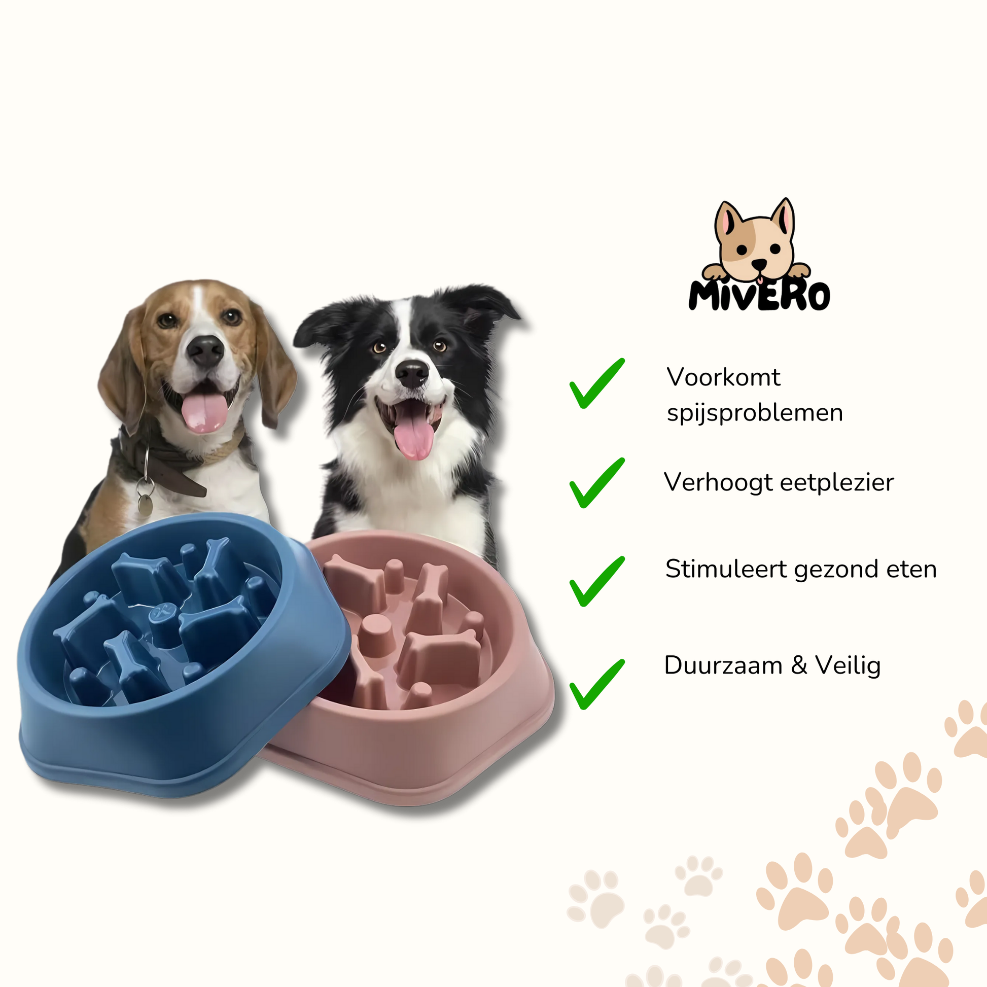 SlowBowl - Ergonomische Anti-Schrok Voerbak