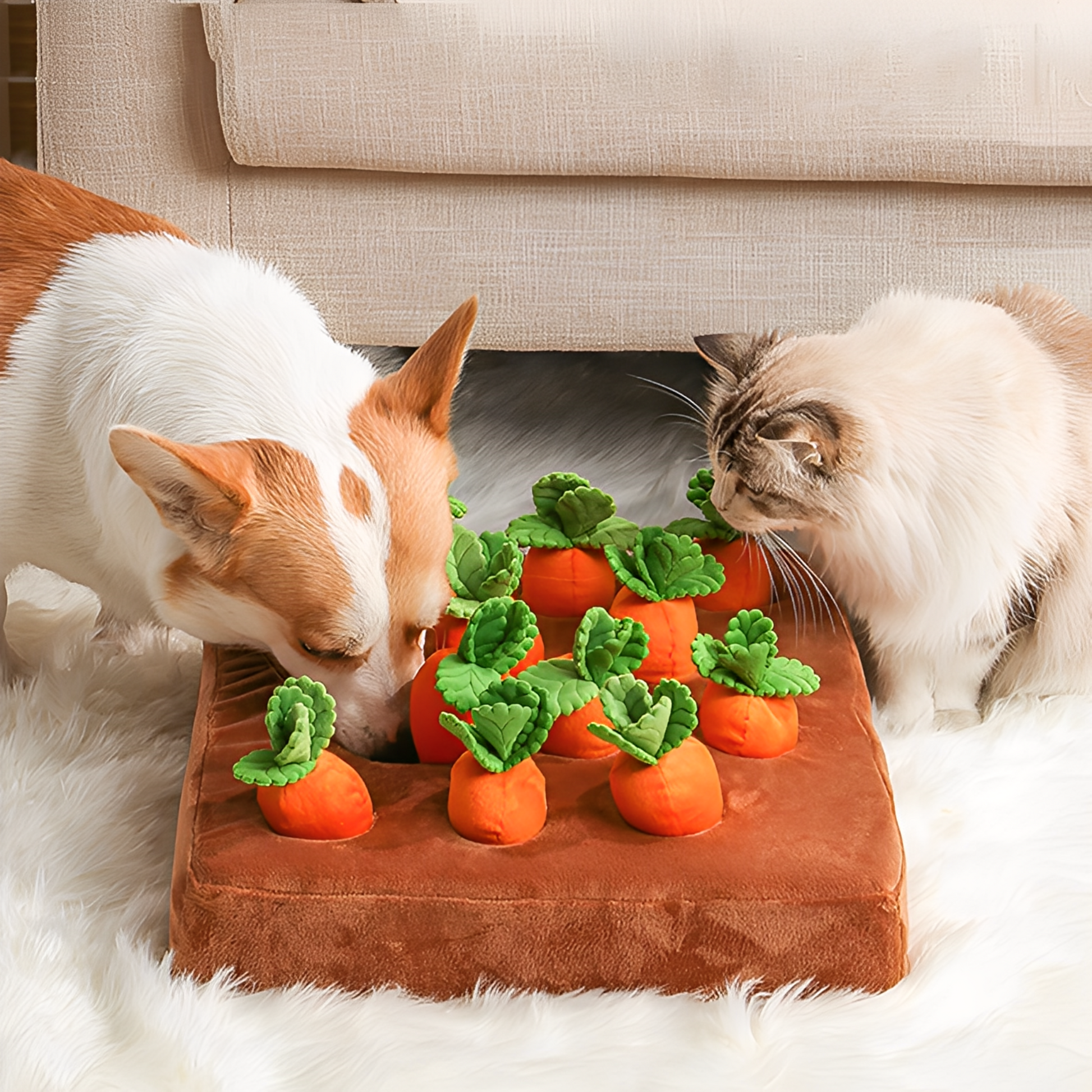 Wortelspel - Honden Snuffelmat Voerpuzzel Speelgoed