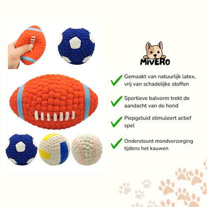 SqueakFit -  Latex Piepend Hondenspeeltje