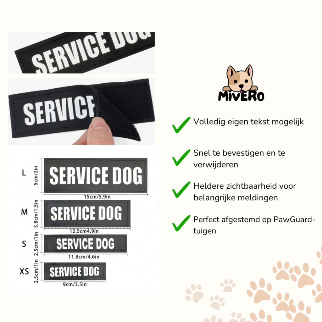 Taglet - Gepersonaliseerde Velcro Hondentag