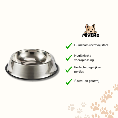 Feedo - Roestvrij Antislip Voerbak