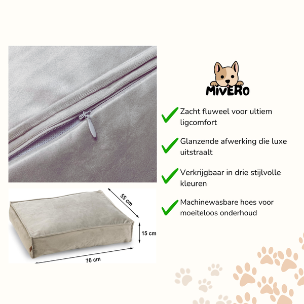 Velura - Fluwelen Wasbare Kattenkussen