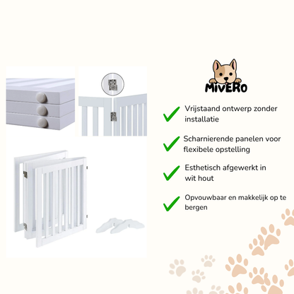 WoofNest - Opvouwbaar Houten Hondenhek