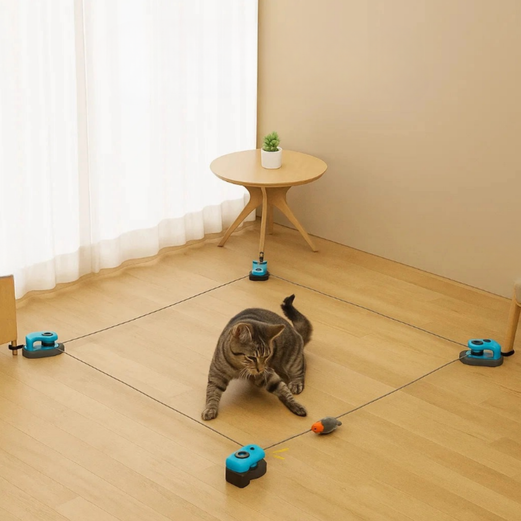 Huntro - Kattenspeelgoed Interactief Automatisch Oplaadbaar