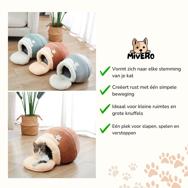 Fluffin -  Multifunctionele Knuffel Schuilplaats