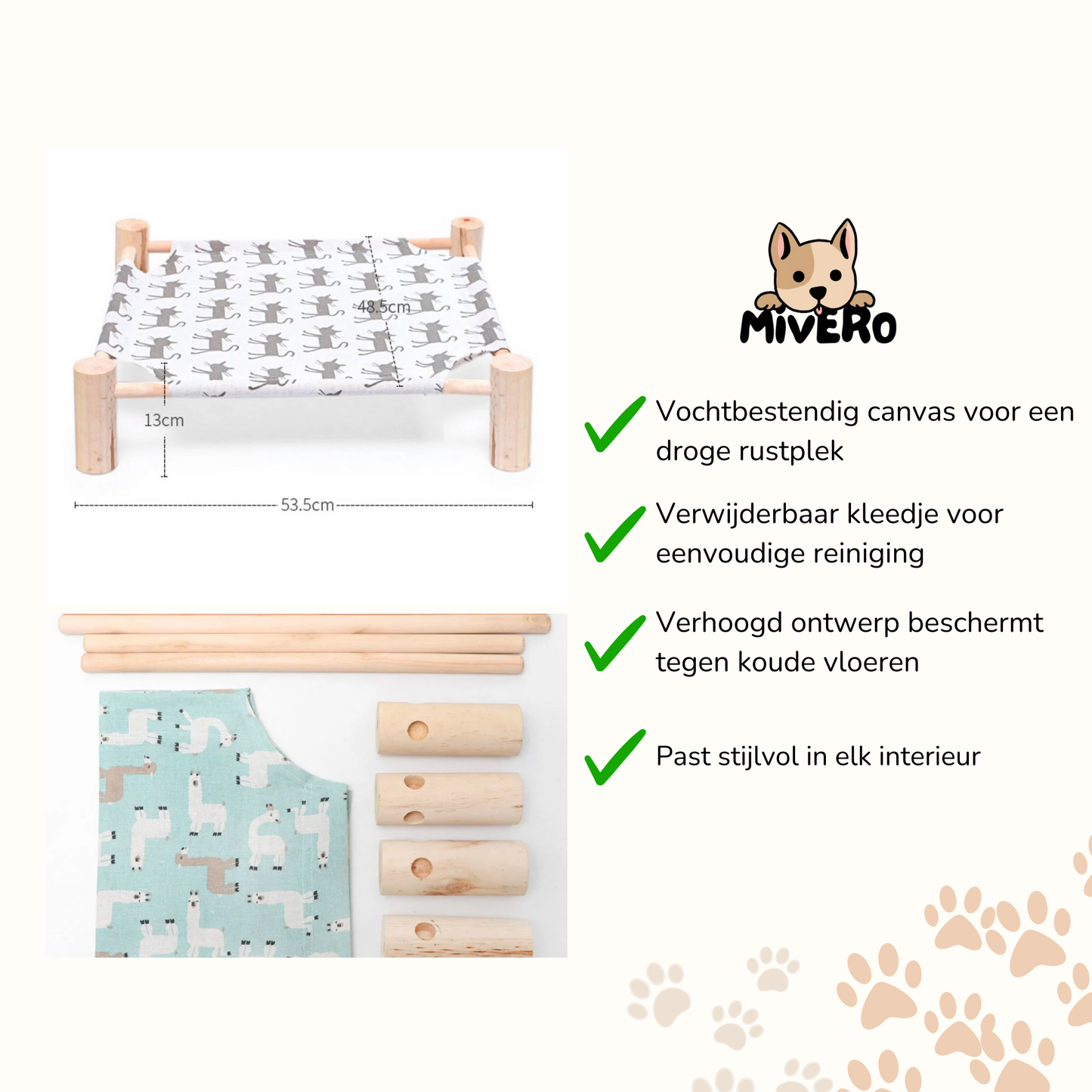 Cushura - Verhoogde Vochtwerende Kattenhangmat