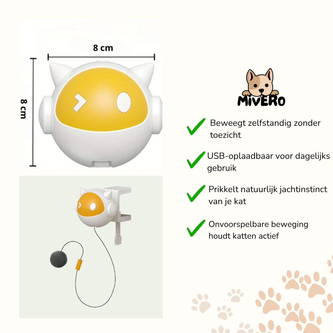 KittyBounce -  Interactieve Oplaadbare Kattenbal