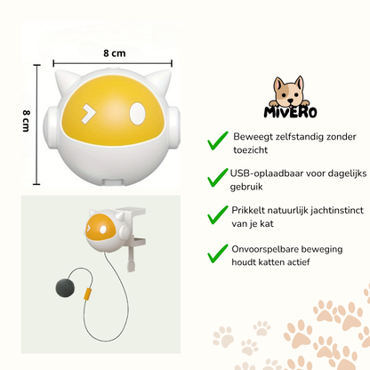 KittyBounce -  Interactieve Oplaadbare Kattenbal