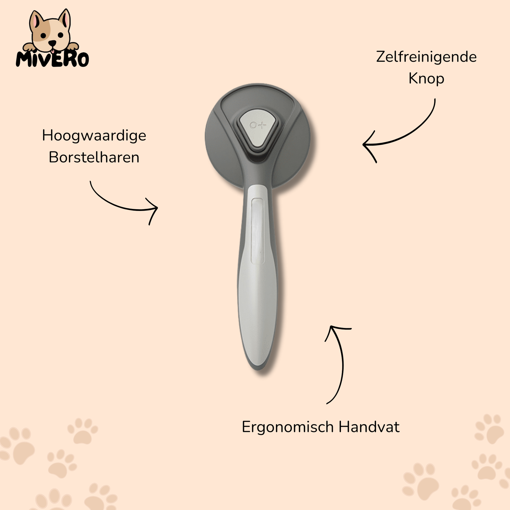 Groomzy - Haarverwijderende Kattenborstel