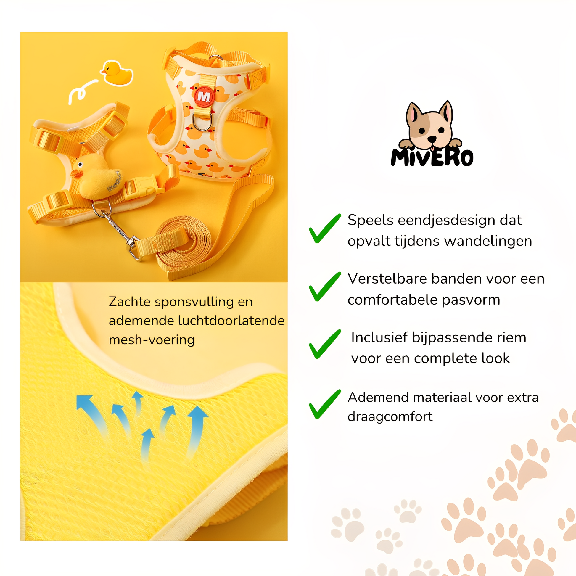 Waggles - Verstelbaar Ademend Eendenharnas