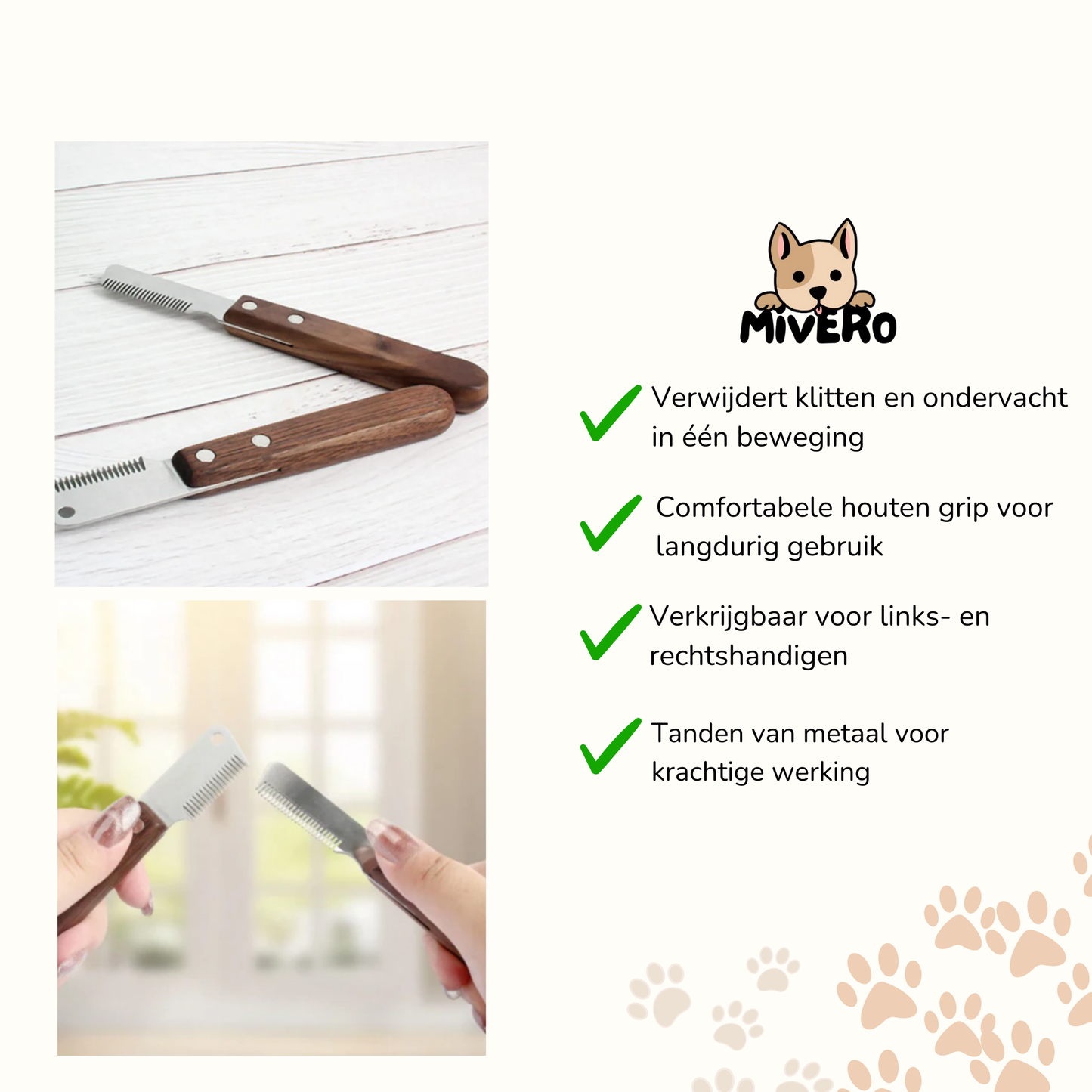 Glansor - Metalen Ontklittende Huisdierkam