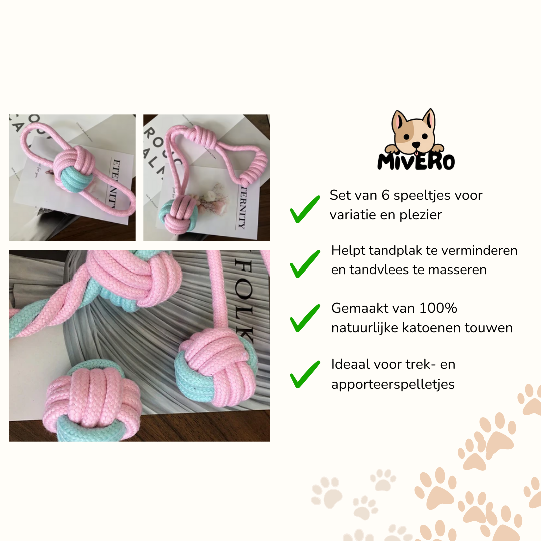 KnottyPaws - Interactieve Kauw Speeltjes