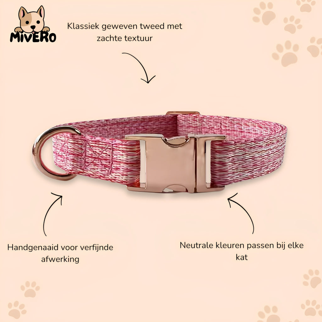 Snuggleband - Zachte Tweed Hondenhalsband