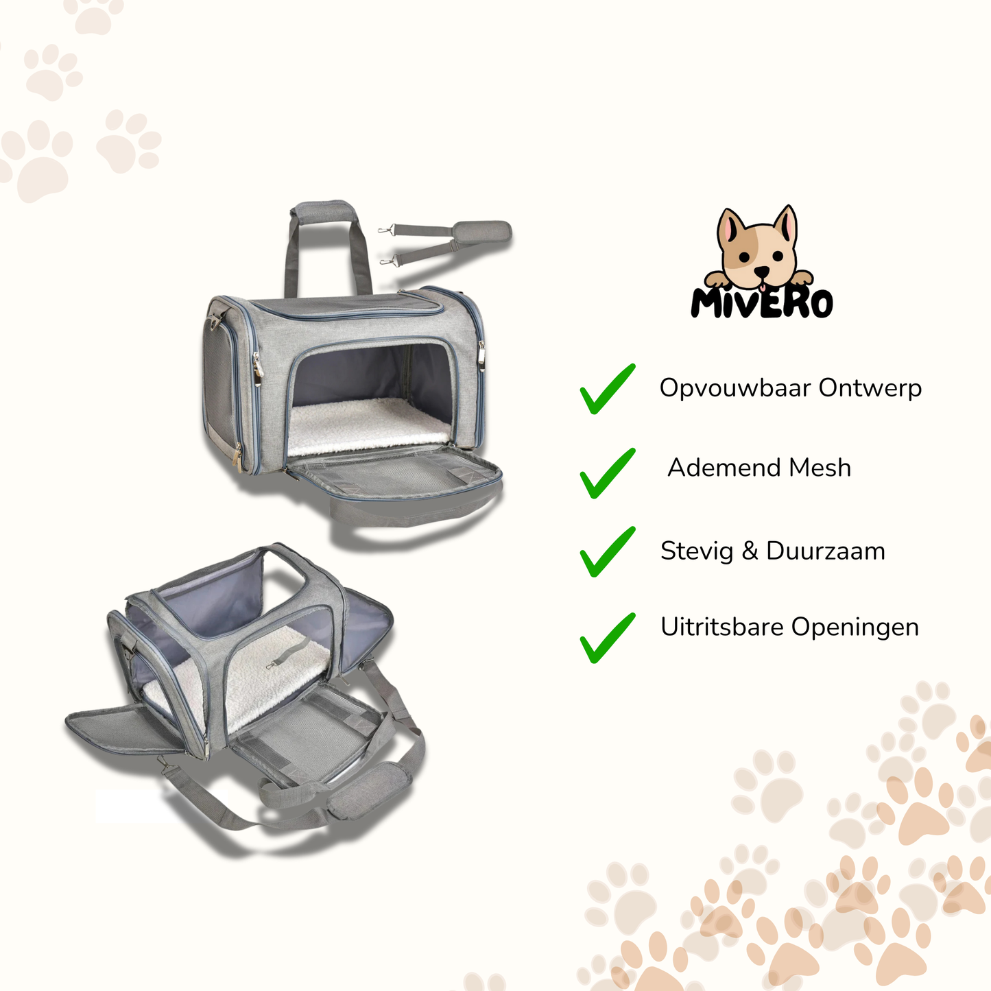 CarryPaws - Uitbreidbare Rolkoffer Draagtas