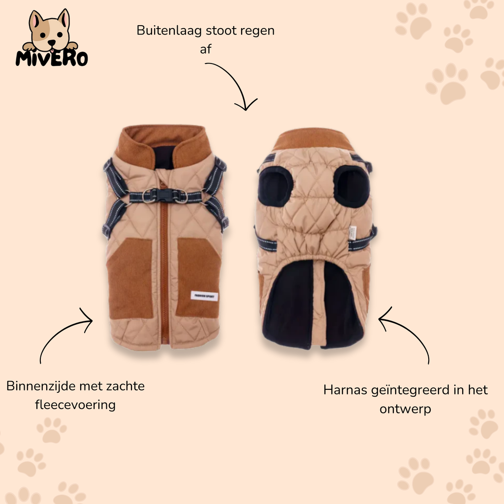 Pawvercoat - Waterafstotende Fleece Hondenjas