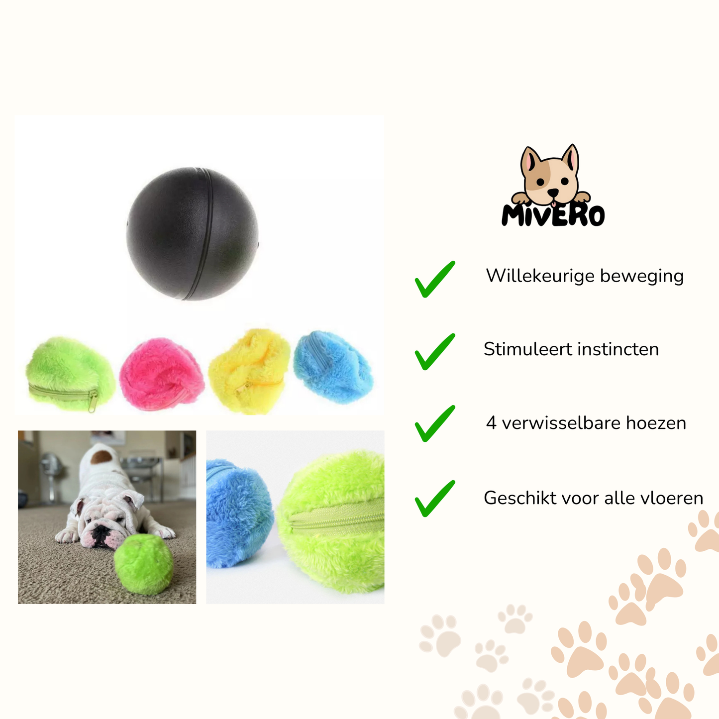 PawMotion - 4 Verpakt Interactief Hondenspeelgoed