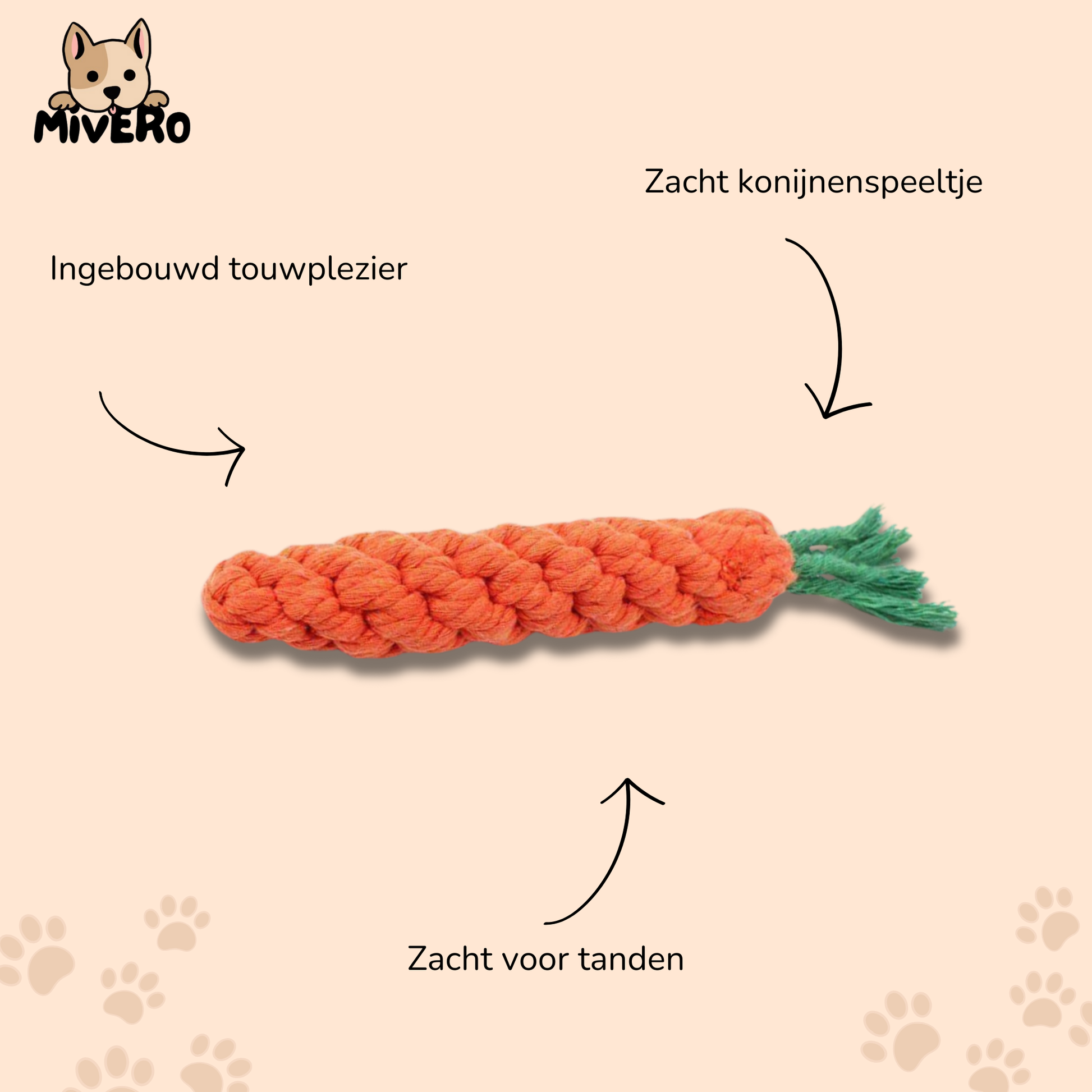 Tandly - Flossend Invriesbaar Hondenspeeltje