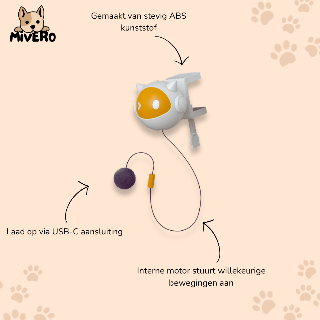 KittyBounce -  Interactieve Oplaadbare Kattenbal
