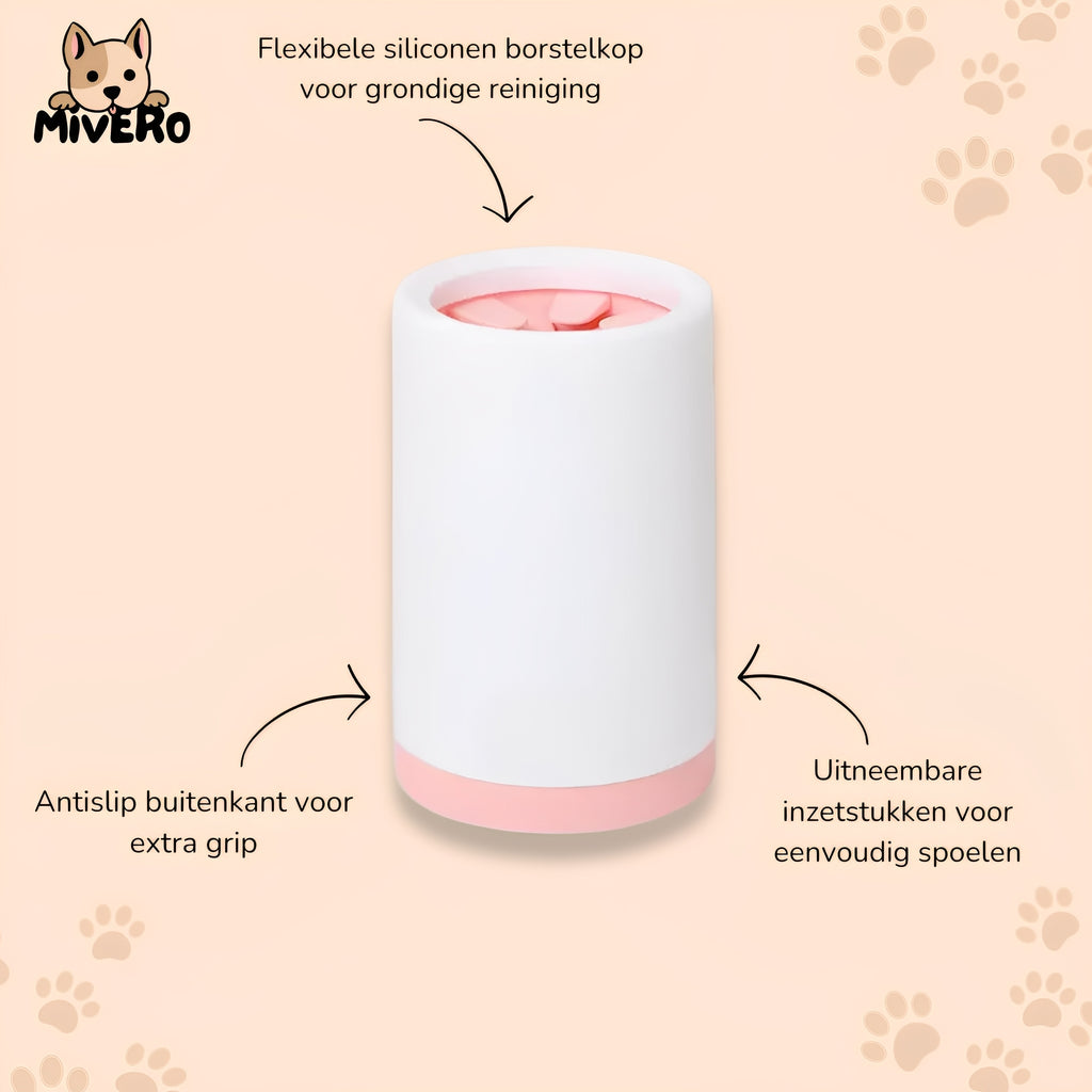 WagWash - Zelfreinigende Siliconen Pootreiniger