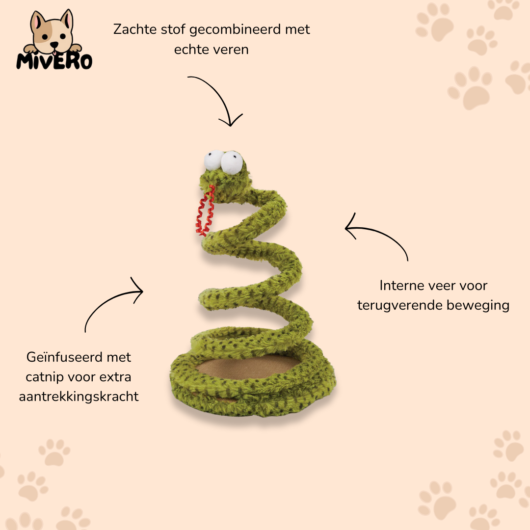 Pouncey - Interactief Slang Kattenspeelgoed