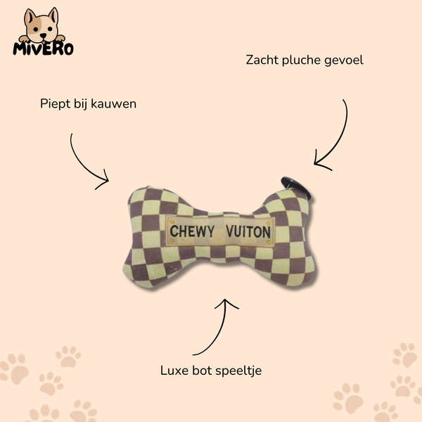 Chewluxe - Pluche Piepend Hondenspeeltje