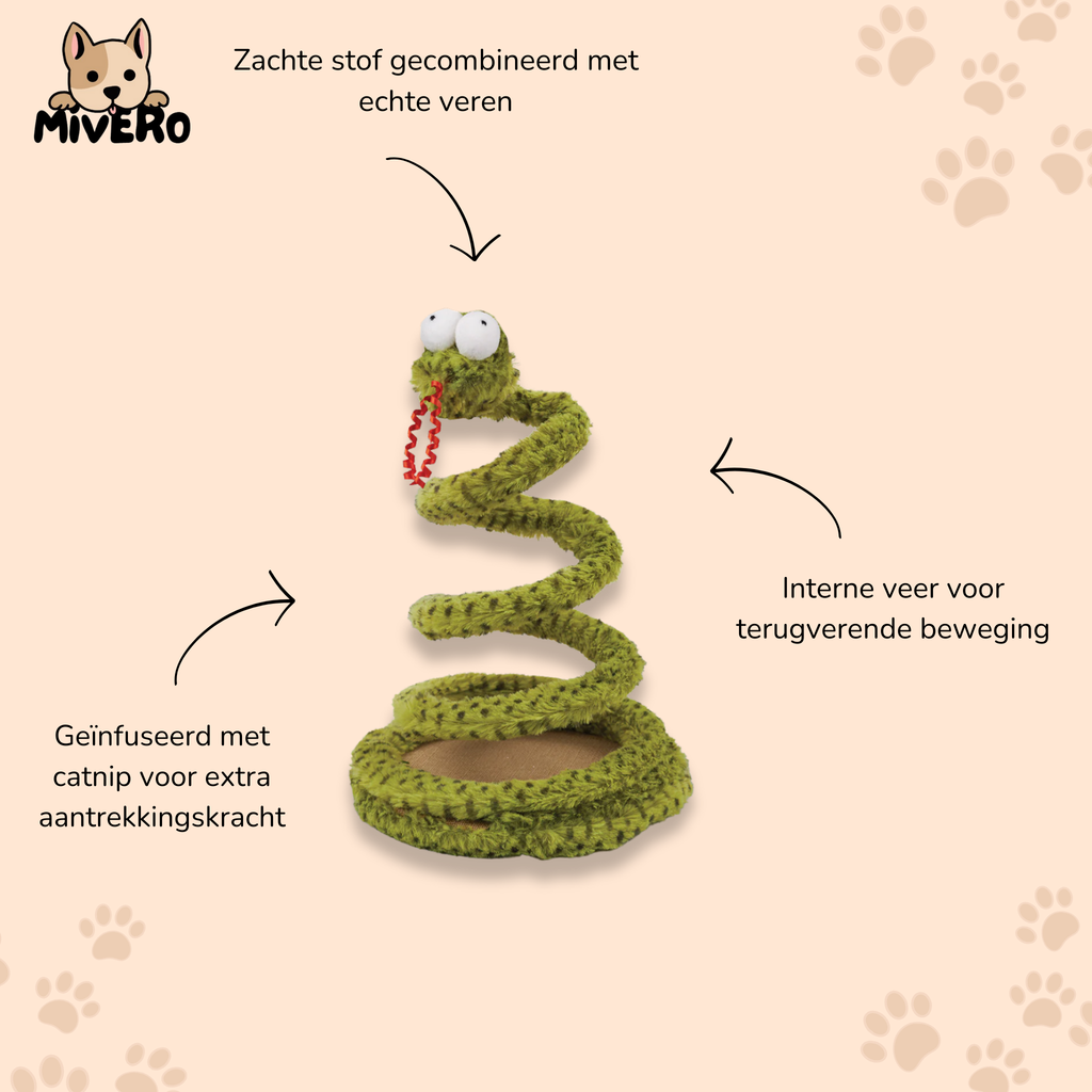 Pouncey - Interactief Slang Kattenspeelgoed