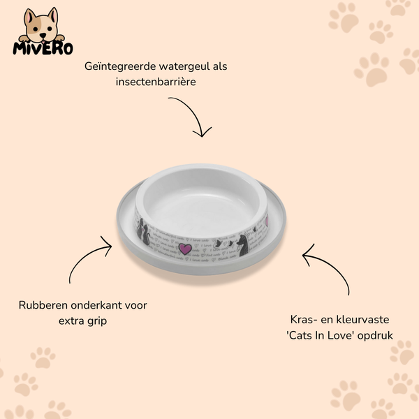 ZeniBowl - Mierenwerende Kunststof Kattenvoerbak