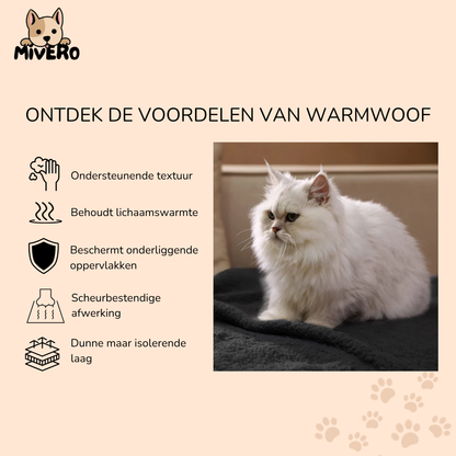 WarmWoof - Pluche Fleece Huisdierdeken