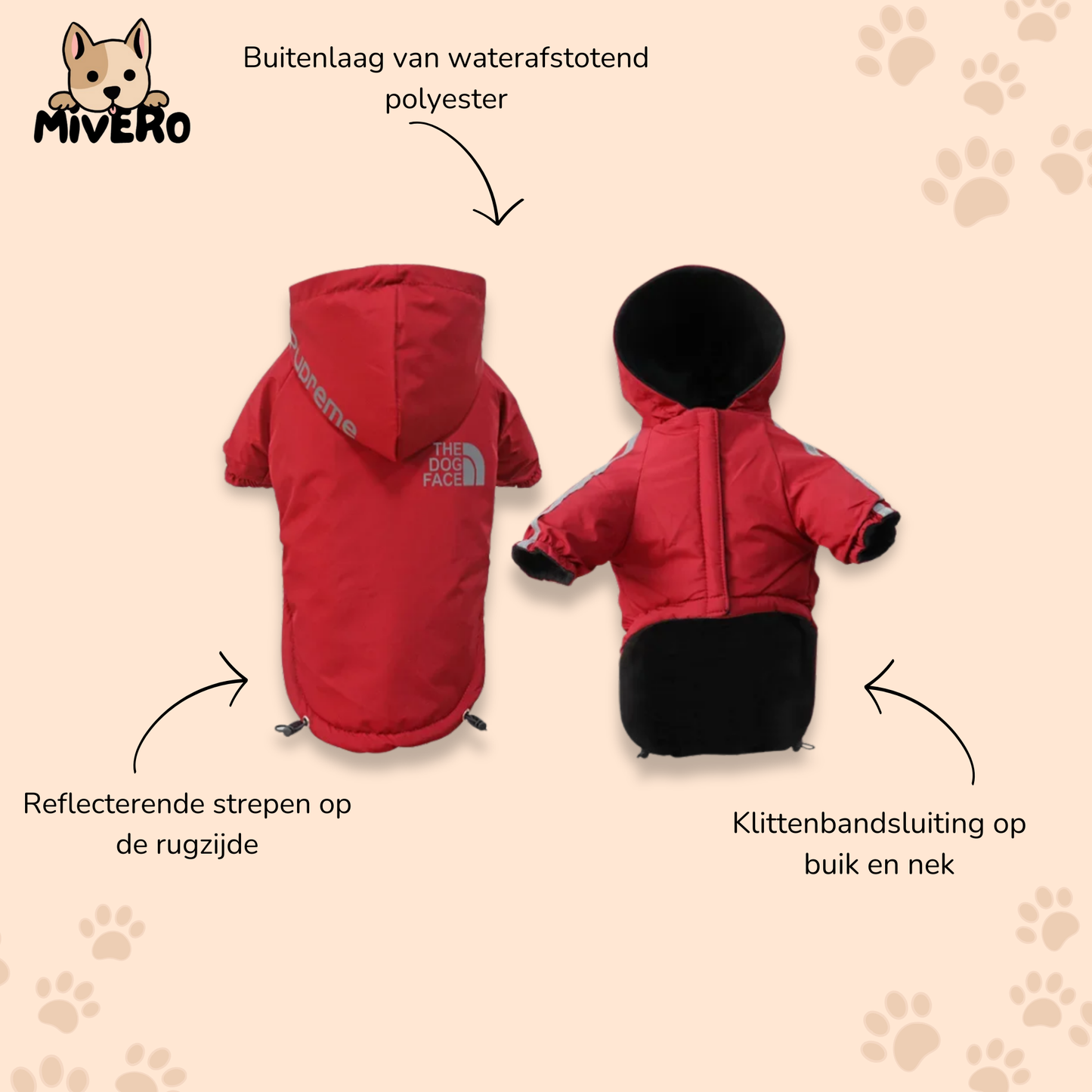 Wufcoat - Waterafstotende Reflecterende Hondenjas