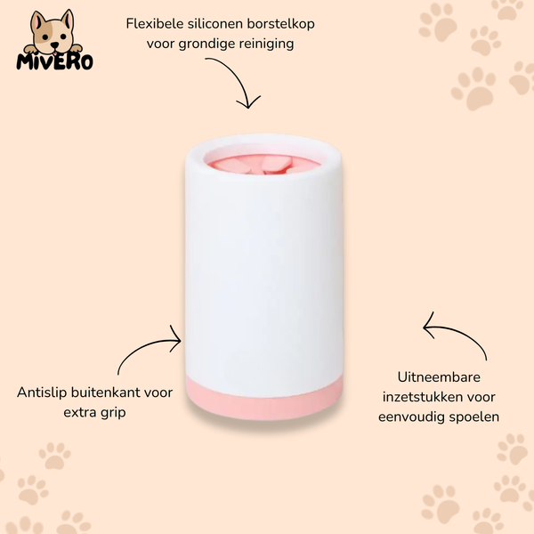 WagWash - Zelfreinigende Siliconen Pootreiniger