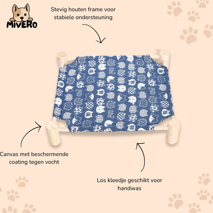 Cushura - Verhoogde Vochtwerende Kattenhangmat