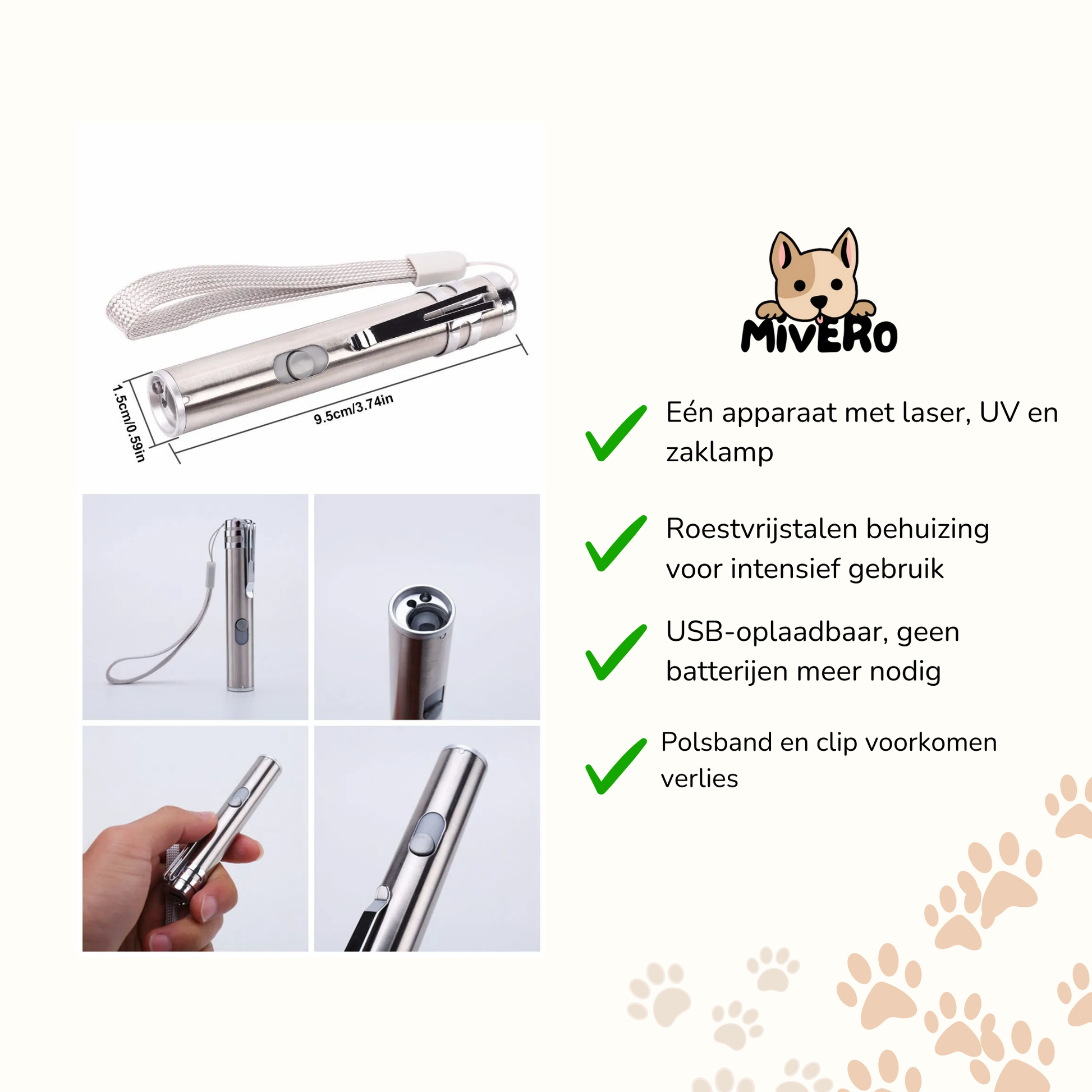 PurrLight - Interactieve Oplaadbare Kattenpointer