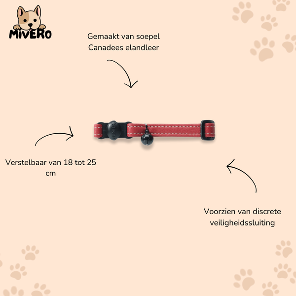 Elandleer Kattenhalsband