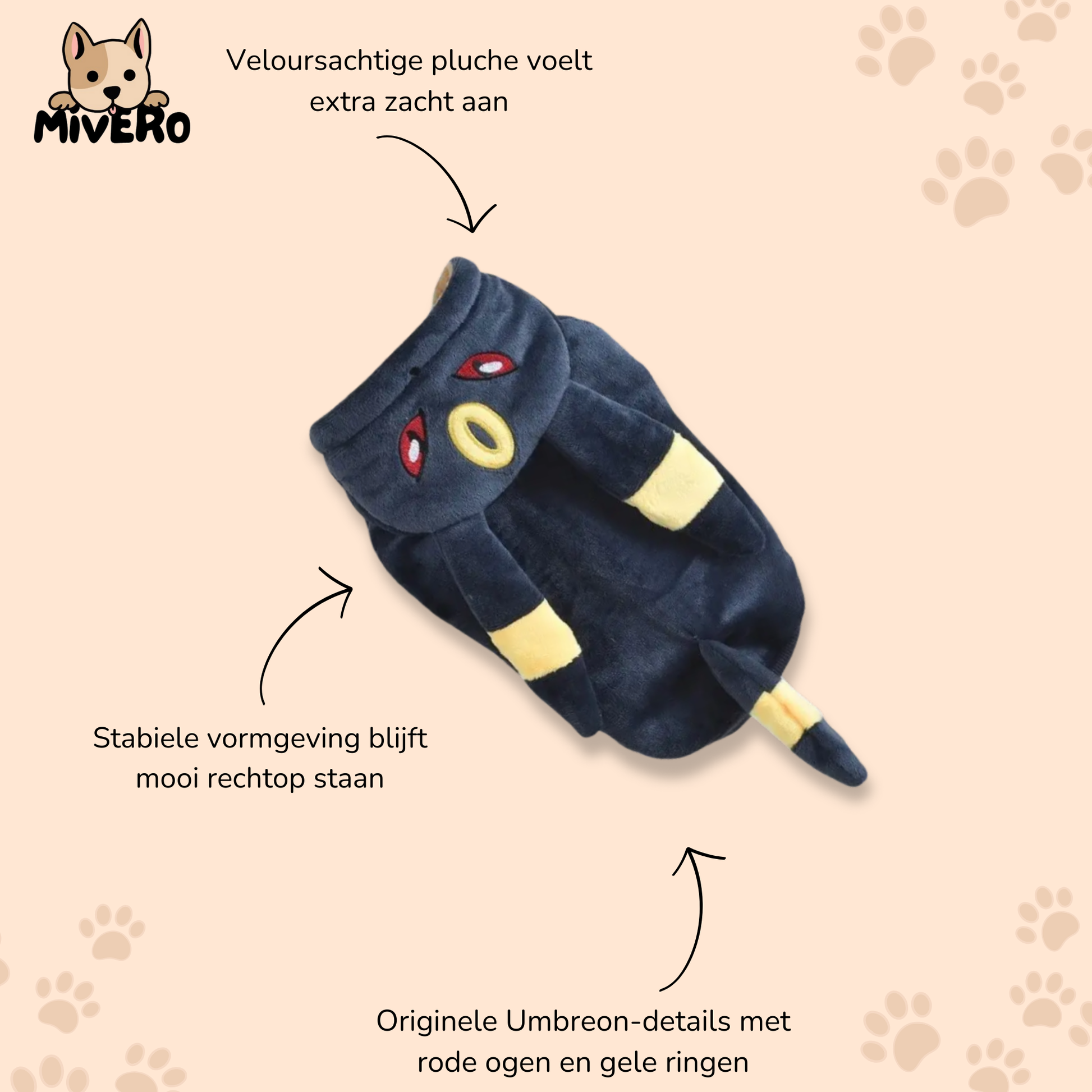Poklush - Gelicenseerde Pluche Umbreonknuffel