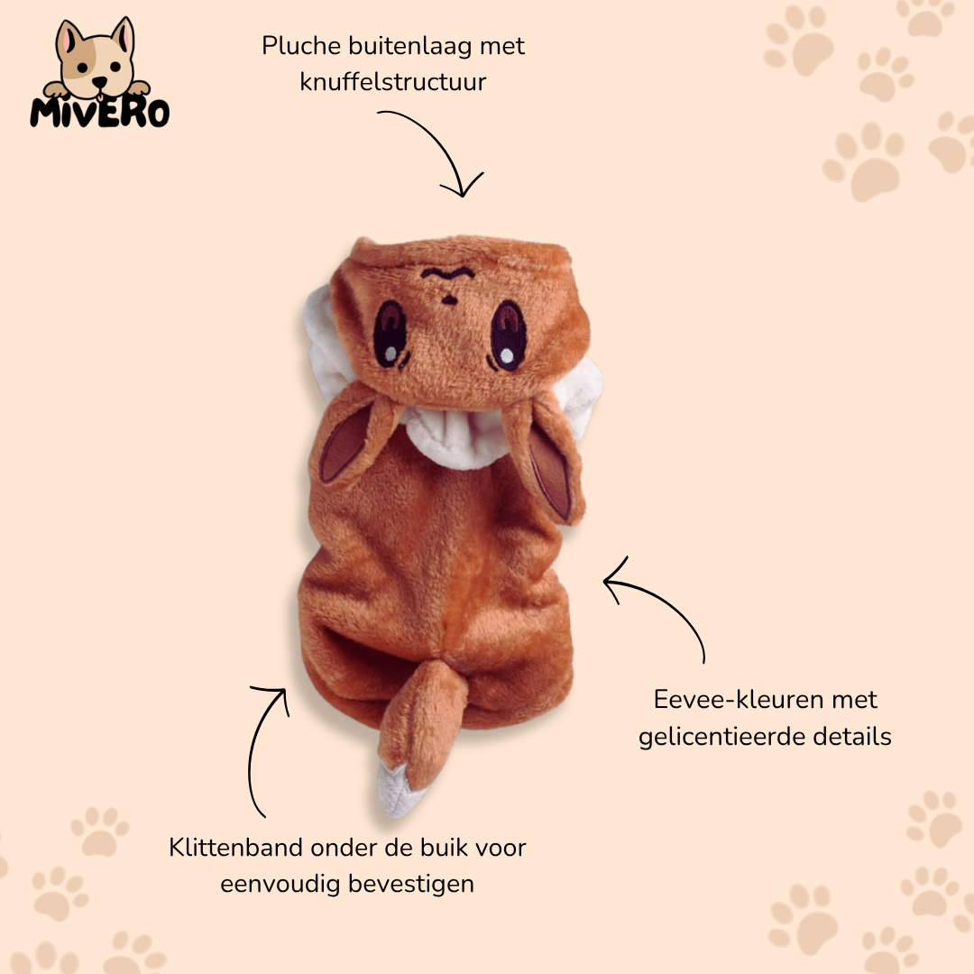 Eeveest -  Pluche Klittenband Huisdierkostuum