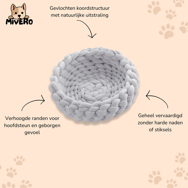 SnuggLea - Rond Koord Kattennest