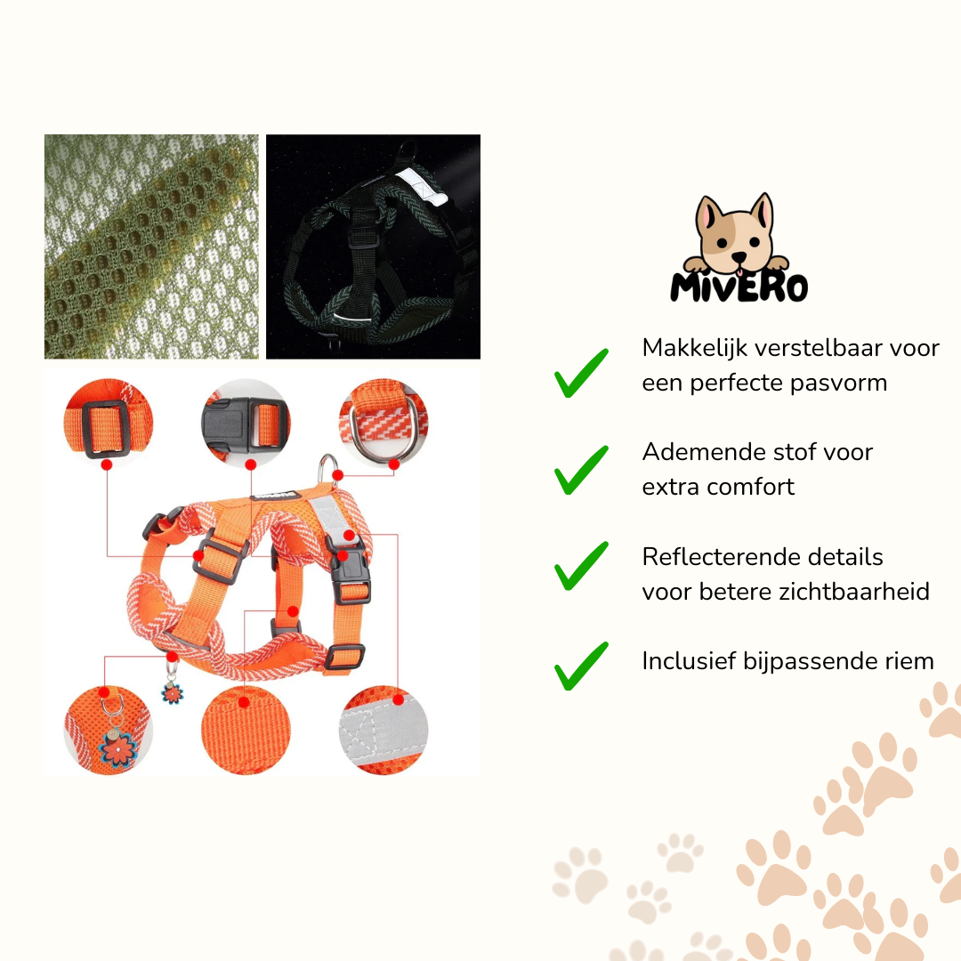 PawFit - Verstelbaar Mesh Hondentuig