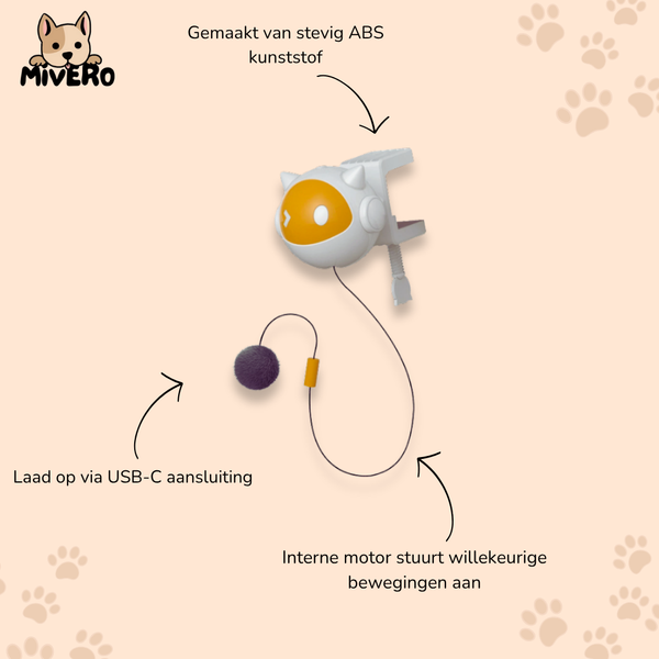 KittyBounce -  Interactieve Oplaadbare Kattenbal